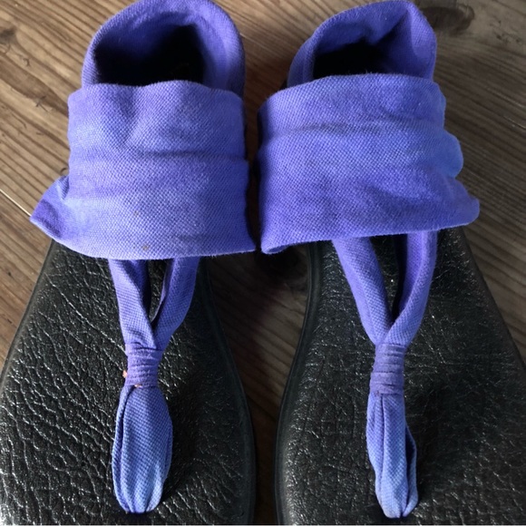 Sanuk Yoga Mat Sling deep blue sandals - Picture 3 of 11